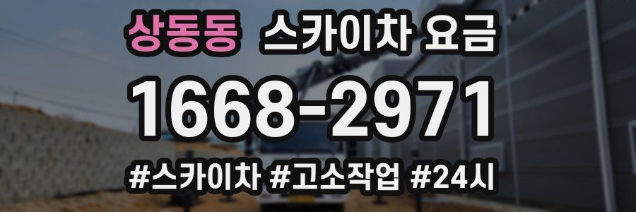 상동동 스카이차 요금