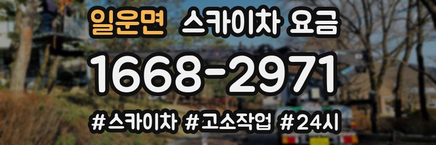 일운면 스카이차 요금