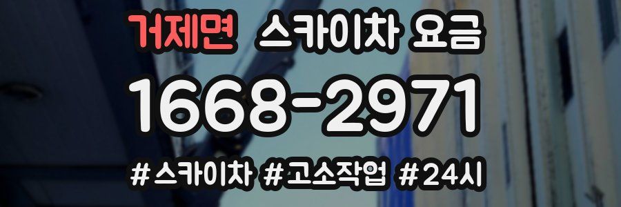 거제면 스카이차 요금