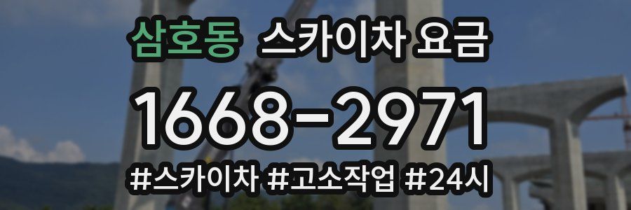 삼호동 스카이차 요금