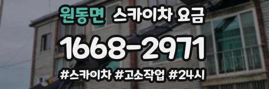 원동면 스카이차 요금