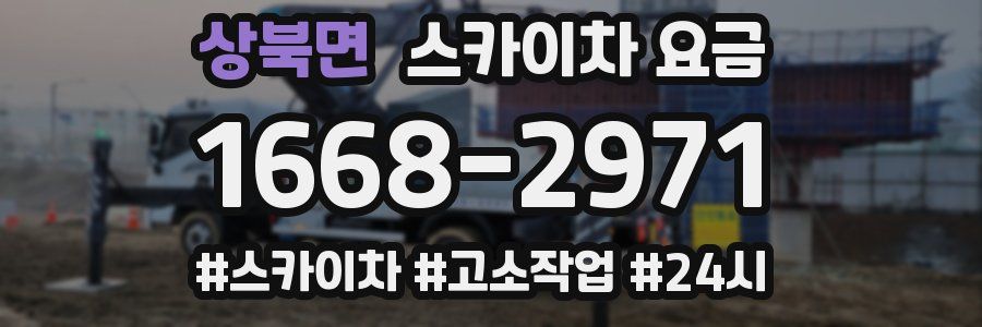 상북면 스카이차 요금