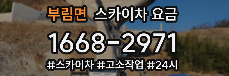 부림면 스카이차 요금