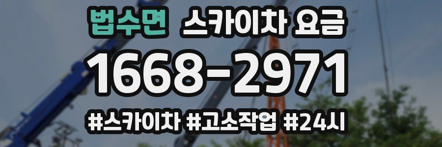 법수면 스카이차 요금