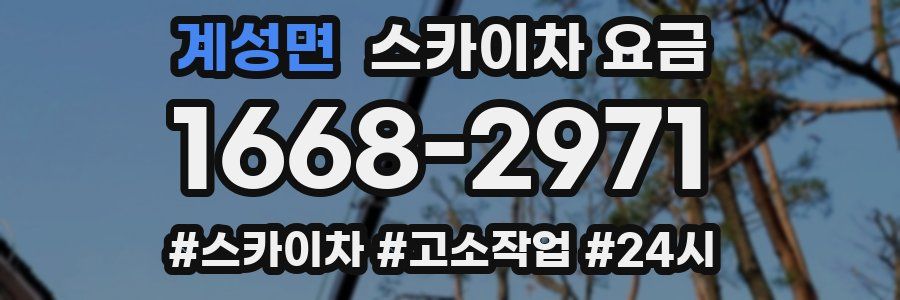 계성면 스카이차 요금