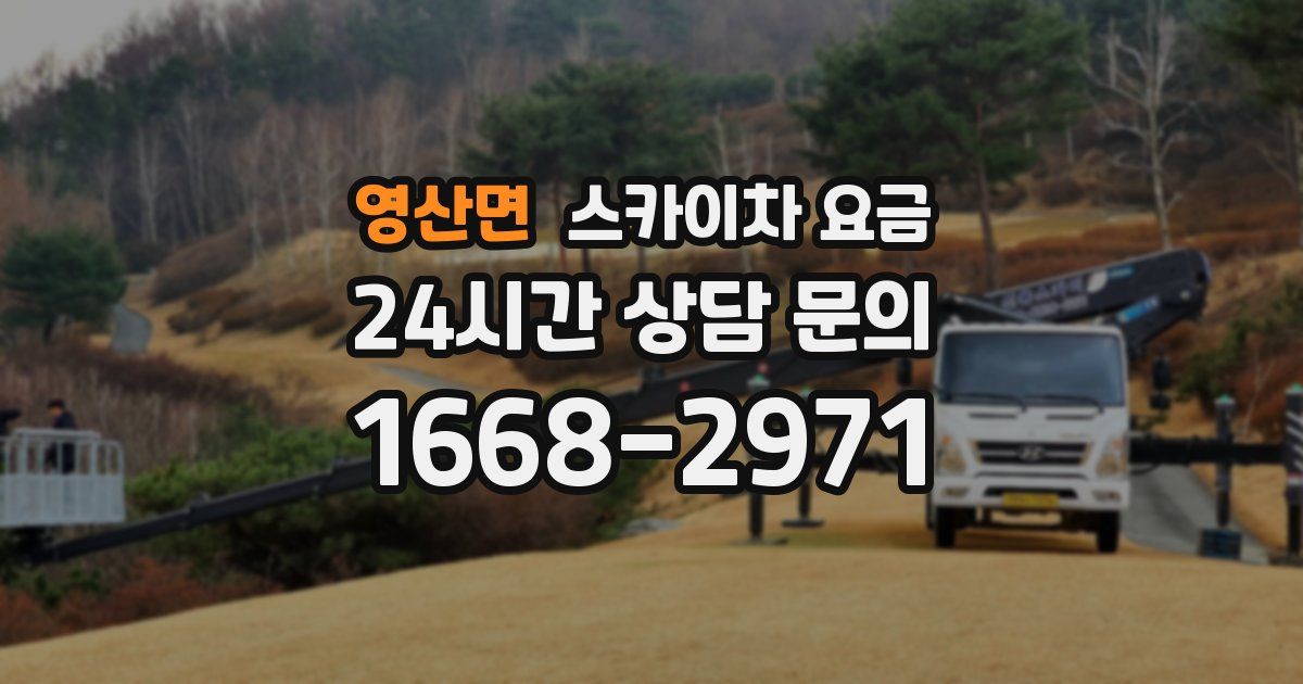 영산면 스카이차 요금