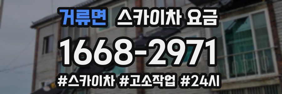 거류면 스카이차 요금