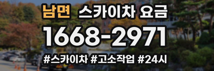 남면 스카이차 요금