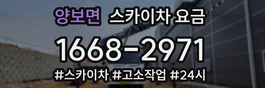 양보면 스카이차 요금