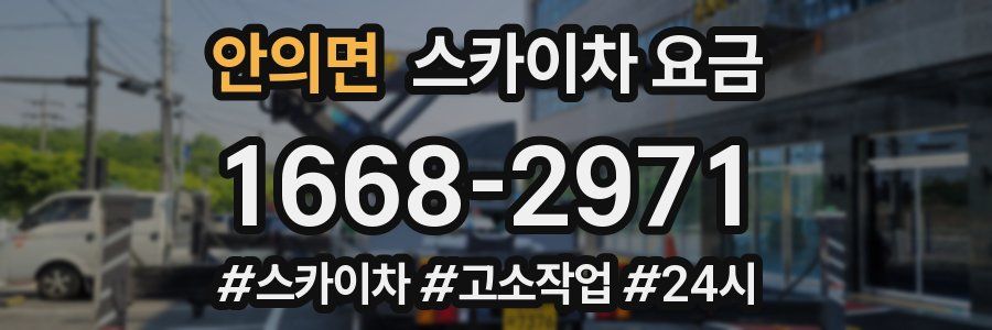 안의면 스카이차 요금