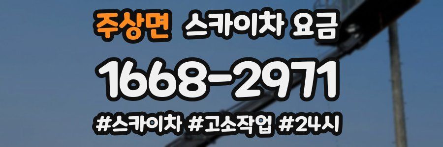 주상면 스카이차 요금