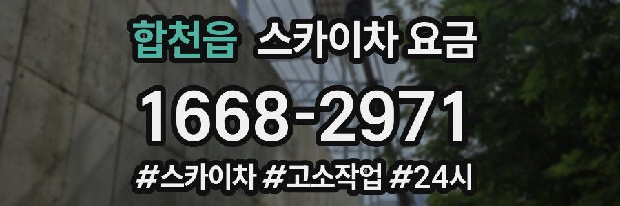 합천읍 스카이차 요금