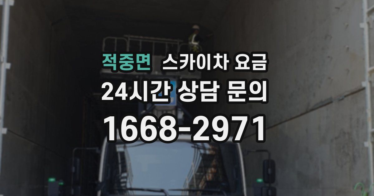 적중면 스카이차 요금