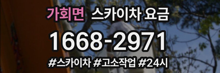 가회면 스카이차 요금