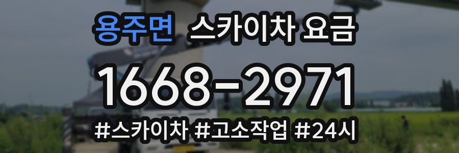 용주면 스카이차 요금