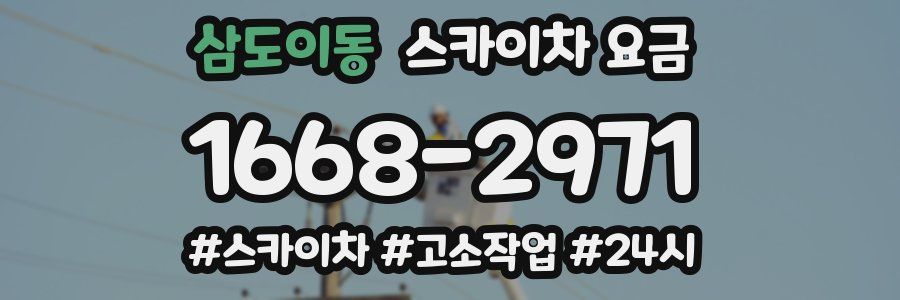 삼도이동 스카이차 요금