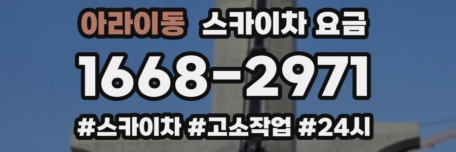 아라이동 스카이차 요금