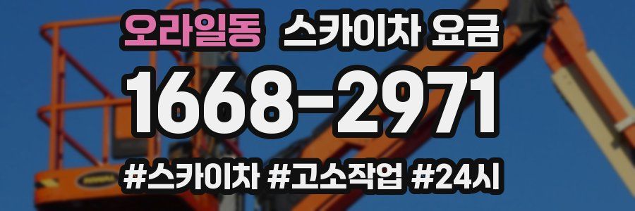 오라일동 스카이차 요금