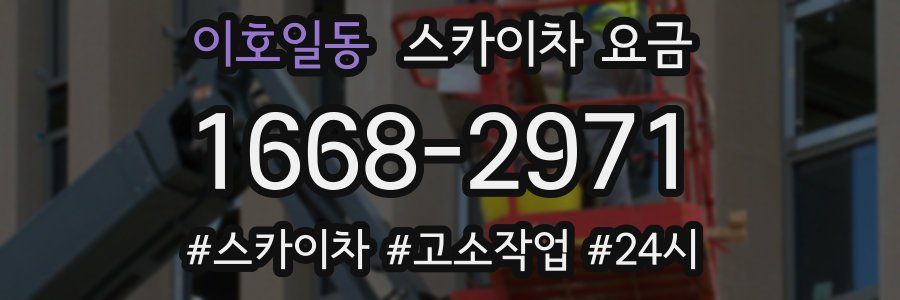 이호일동 스카이차 요금