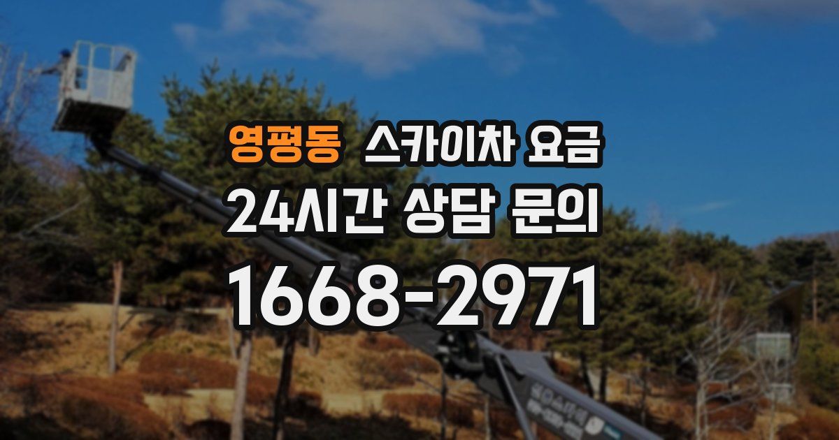 영평동 스카이차 요금