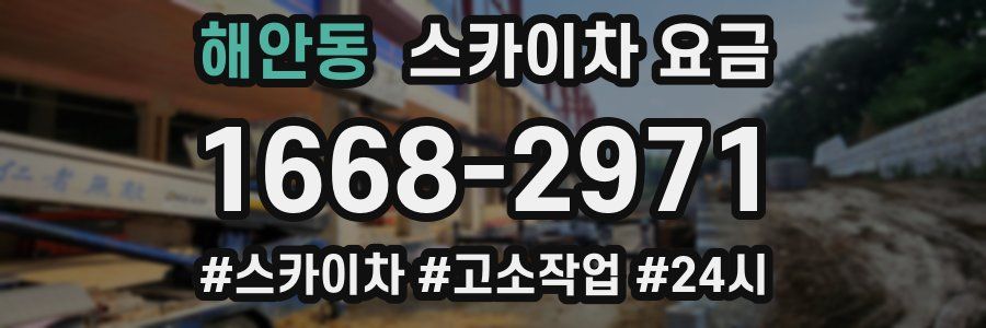 해안동 스카이차 요금