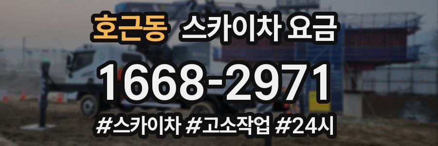 호근동 스카이차 요금