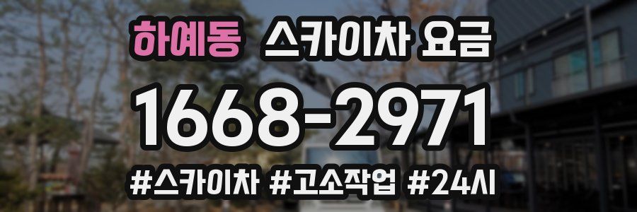 하예동 스카이차 요금