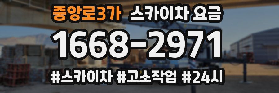 중앙로3가 스카이차 요금