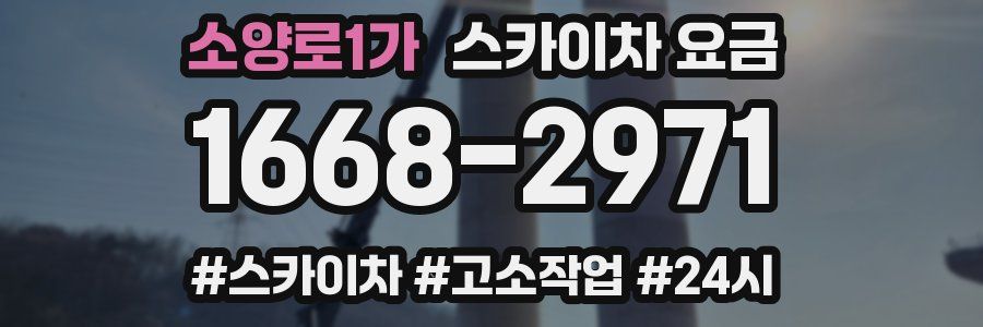 소양로1가 스카이차 요금