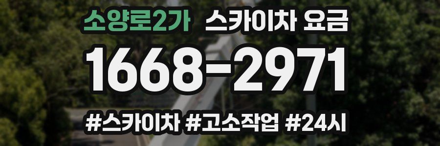 소양로2가 스카이차 요금