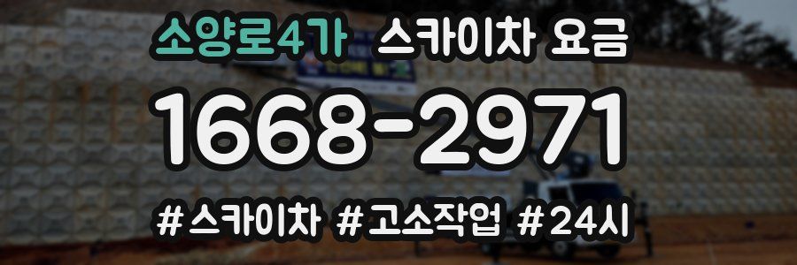 소양로4가 스카이차 요금