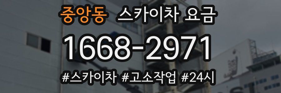 중앙동 스카이차 요금