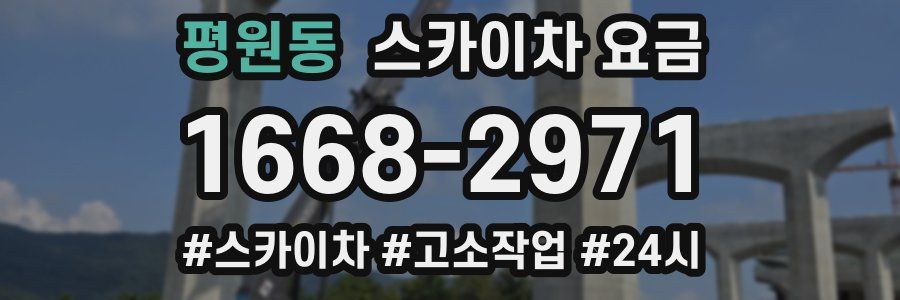 평원동 스카이차 요금