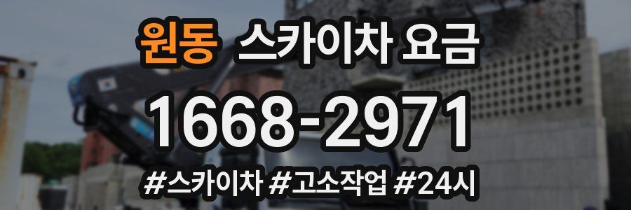 원동 스카이차 요금