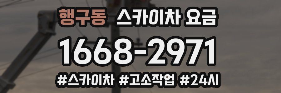 행구동 스카이차 요금