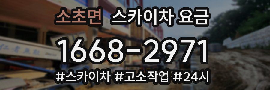 소초면 스카이차 요금