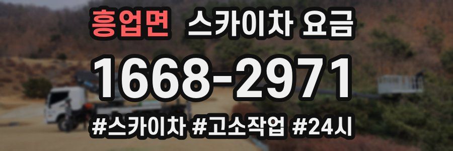 흥업면 스카이차 요금