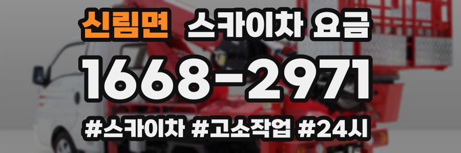 신림면 스카이차 요금