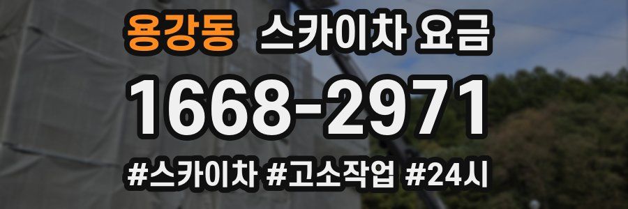 용강동 스카이차 요금