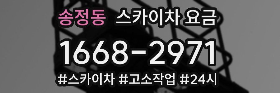 송정동 스카이차 요금