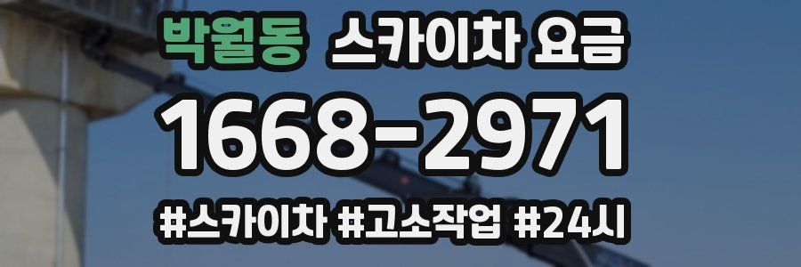 박월동 스카이차 요금