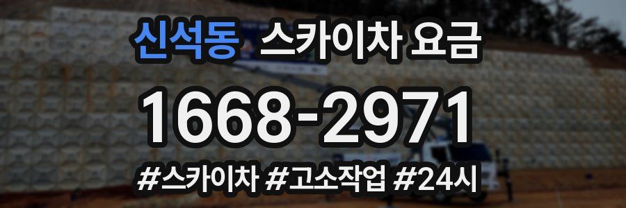 신석동 스카이차 요금