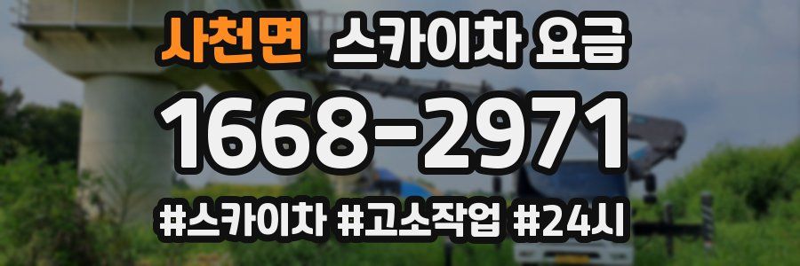 사천면 스카이차 요금