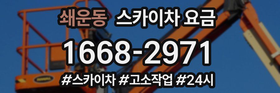 쇄운동 스카이차 요금