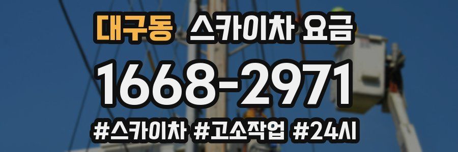 대구동 스카이차 요금