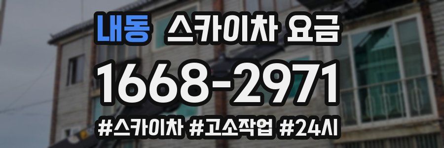 내동 스카이차 요금