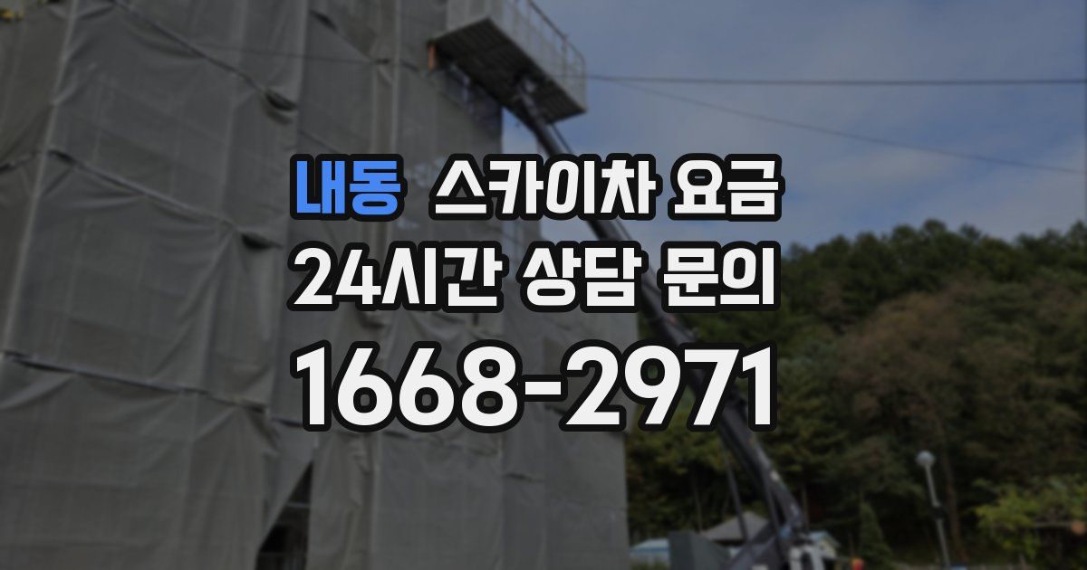 내동 스카이차 요금