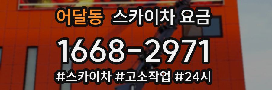 어달동 스카이차 요금