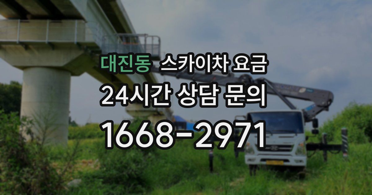 대진동 스카이차 요금