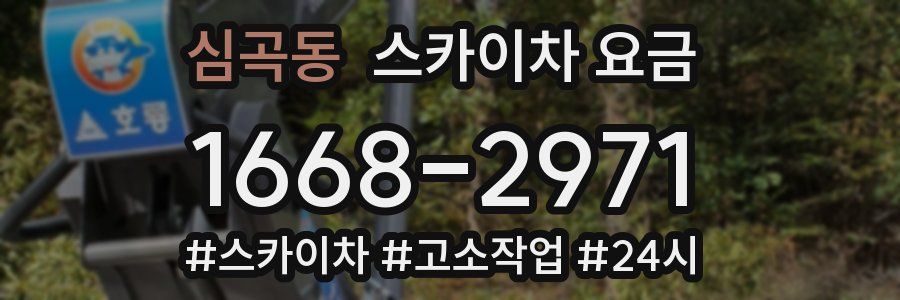 심곡동 스카이차 요금